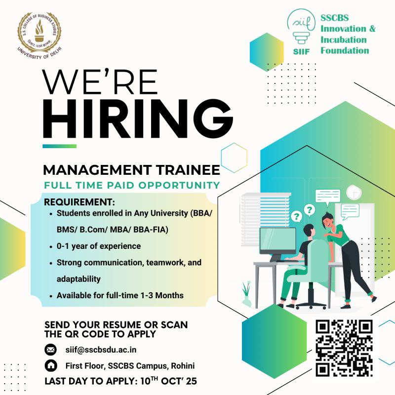 SSCBS INNOVATION AND INCUBATION FOUNDATION